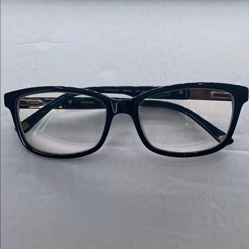 Bebe BB5058 GORGEOUS (001) Jet Women's Eyeglasses Frames 135 12/13